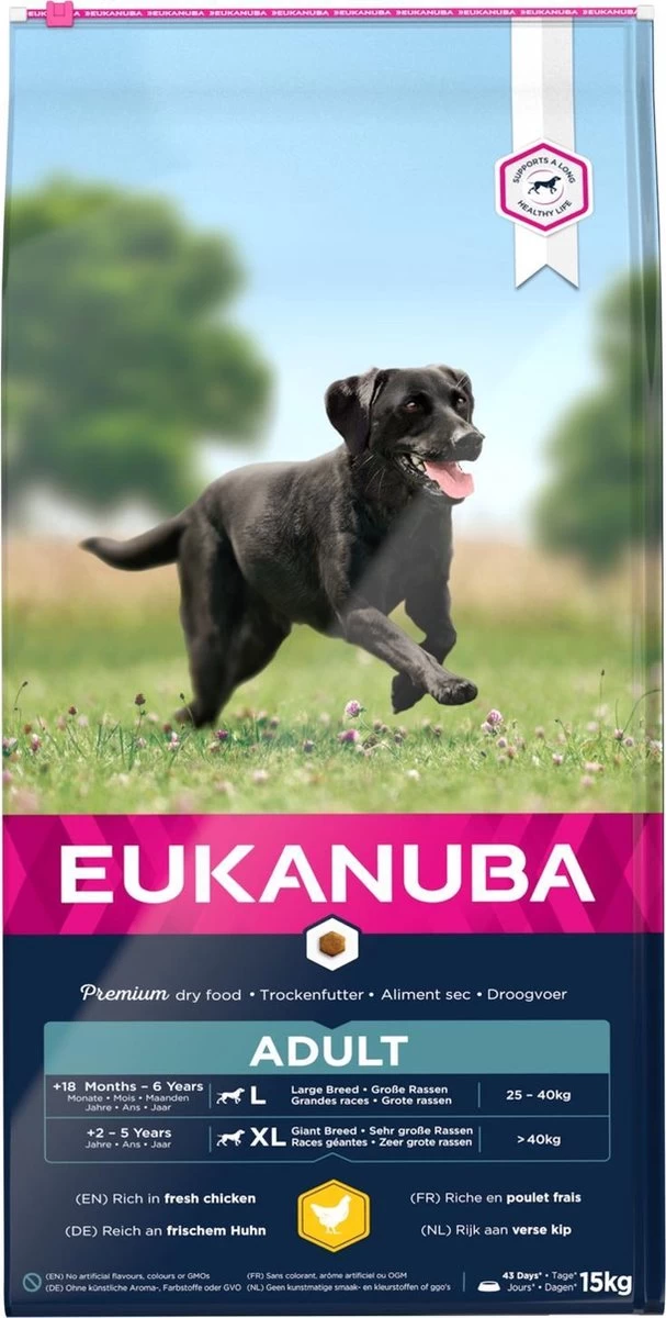 Eukanuba Dog Adult Large Breed - Kip - Hondenvoer - 15 Kg - Afbeelding 3