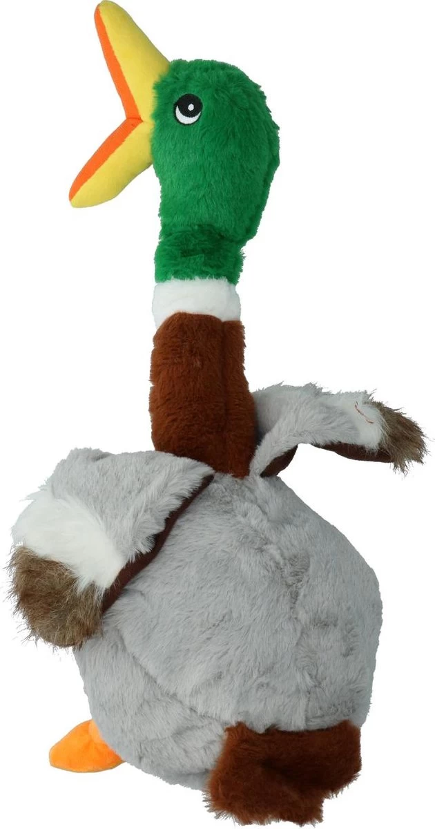 Kong Shakers Honkers Duck - Hondenspeelgoed - Grijs Bruin Groen Large - Afbeelding 3