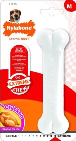Nylabone Harde Bijters Kluif - Kip - Voor Honden Tot 15 Kg