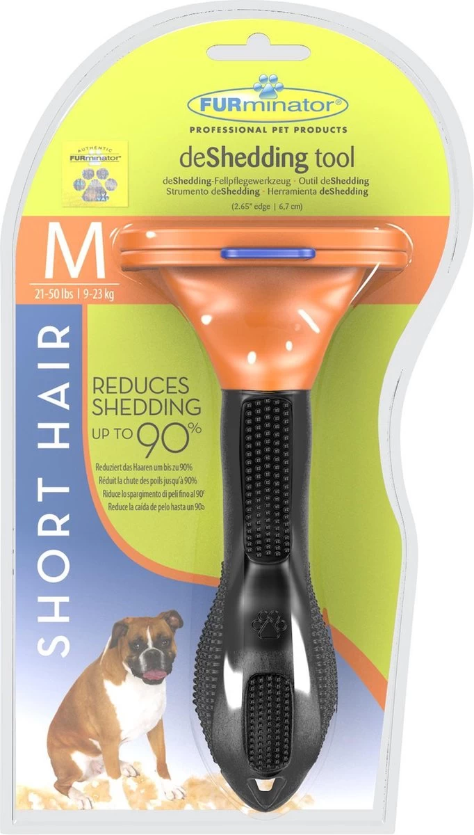 Furminator Hond Kortharig - Hondenborstel - M - Afbeelding 2