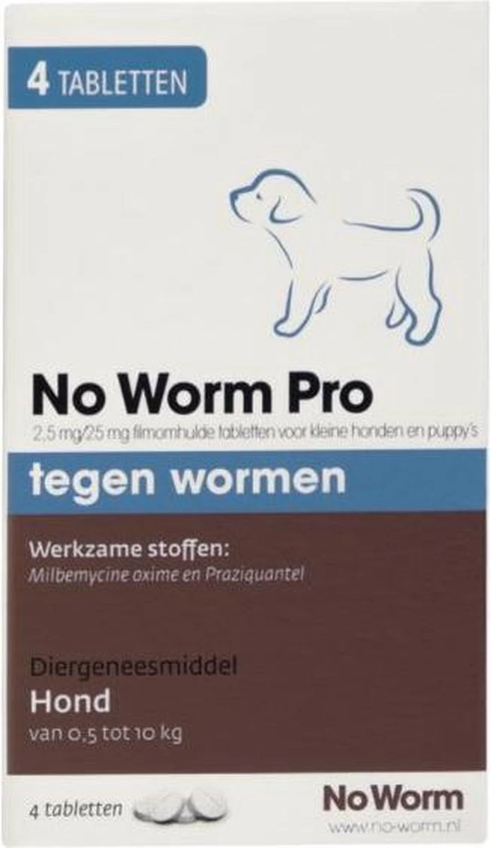 Emax Exil No Worm Pro - Kleine Hond - 4 Tabletten - Afbeelding 7