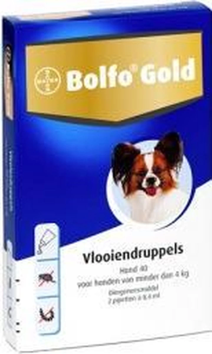 Bayer Bolfo Gold 40 Anti Vlooienmiddel - Hond - 0 Tot 4 Kg - 2 Pipetten - Afbeelding 11