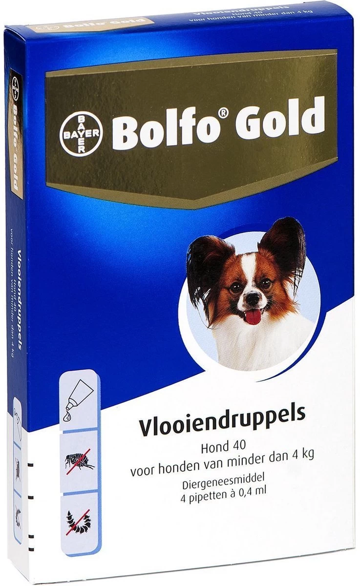 Bayer Bolfo Gold 40 Anti Vlooienmiddel - Hond - 0 Tot 4 Kg - 2 Pipetten - Afbeelding 8
