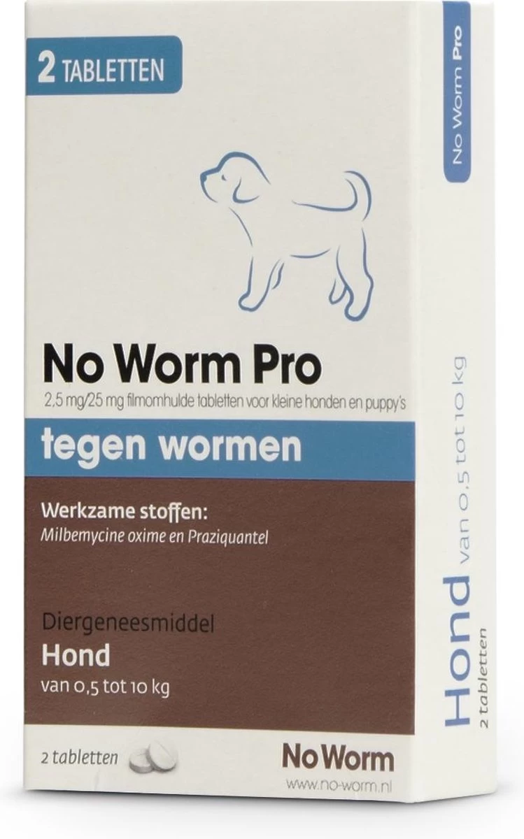 Emax Exil No Worm Pro - Puppy - 2 Tabletten - Afbeelding 3