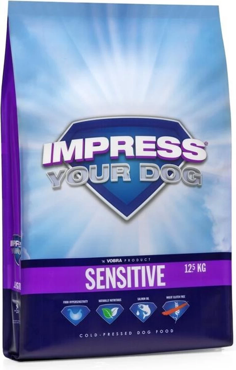 Impress Your Dog Sensitive Geperste Brok 12,5KG