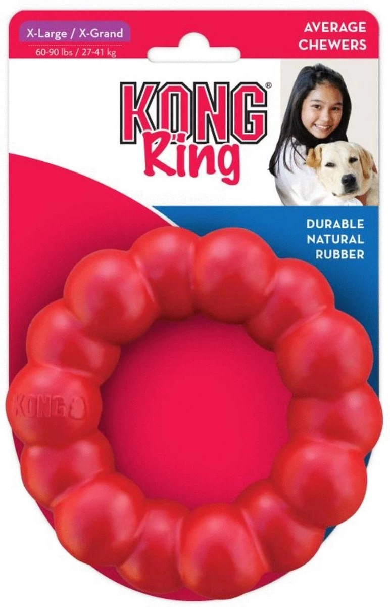 Kong Ring Rood 11x11x3 Cm - Medium/Large - Afbeelding 4