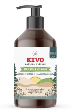 Kivo Petfood Supplement Sardineolie Met Groenlipmossel & Haaienkraakbeen 1000 Ml - Ondersteuning Gewrichten & Bot