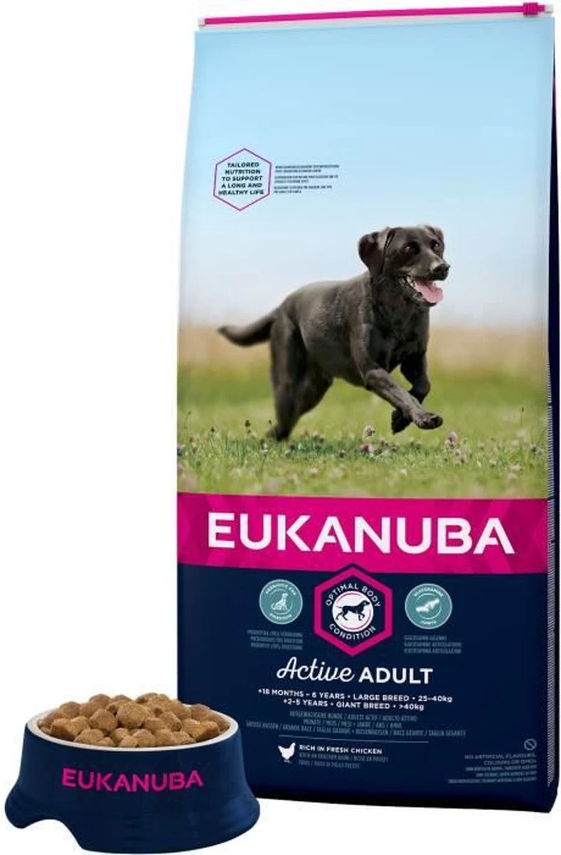 Eukanuba Dog Adult Large Breed - Kip - Hondenvoer - 15 Kg - Afbeelding 7