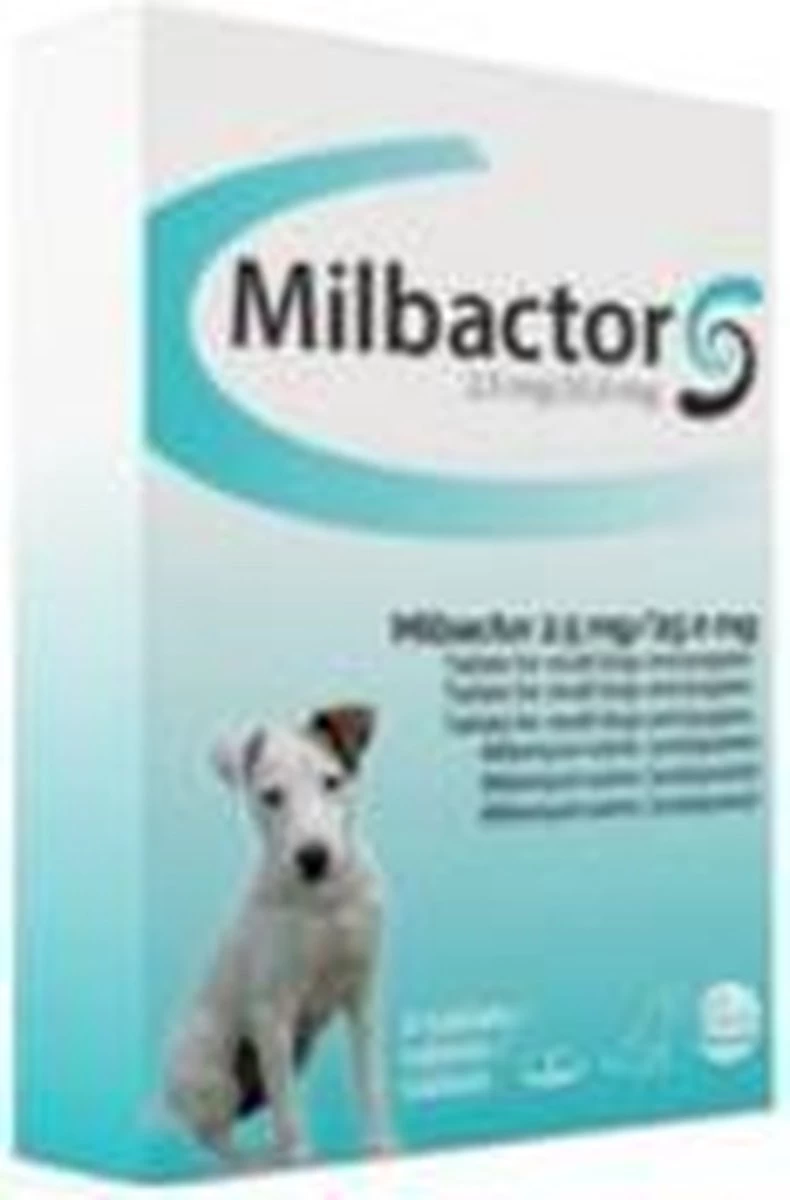 Milbactor Voor Kleine Honden En Pups - 4 Tabletten - Afbeelding 2
