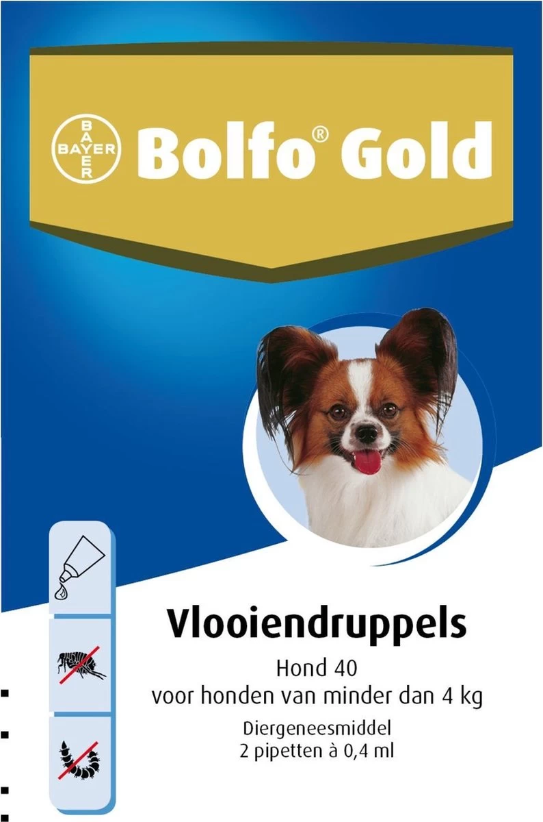 Bayer Bolfo Gold 40 Anti Vlooienmiddel - Hond - 0 Tot 4 Kg - 2 Pipetten - Afbeelding 6