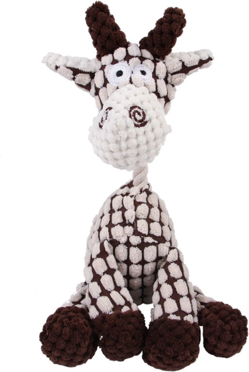 Honden Knuffel - Set Van 2 - Hondenspeelgoed Met Piep - Honden En Katten - Ezel En Giraf - Sellaio - Afbeelding 11