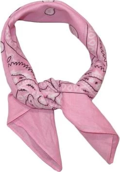 Merkloos Bandana - Roze - Unisex - Festival - Carnaval - Bandana Hond