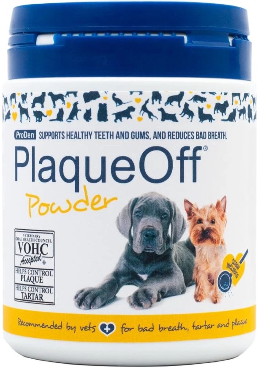 ProDen PlaqueOff Powder – 100% Natuurlijke Gebitsreiniging Voor Honden - Met Doseerschepje - 60 Gram - Afbeelding 6