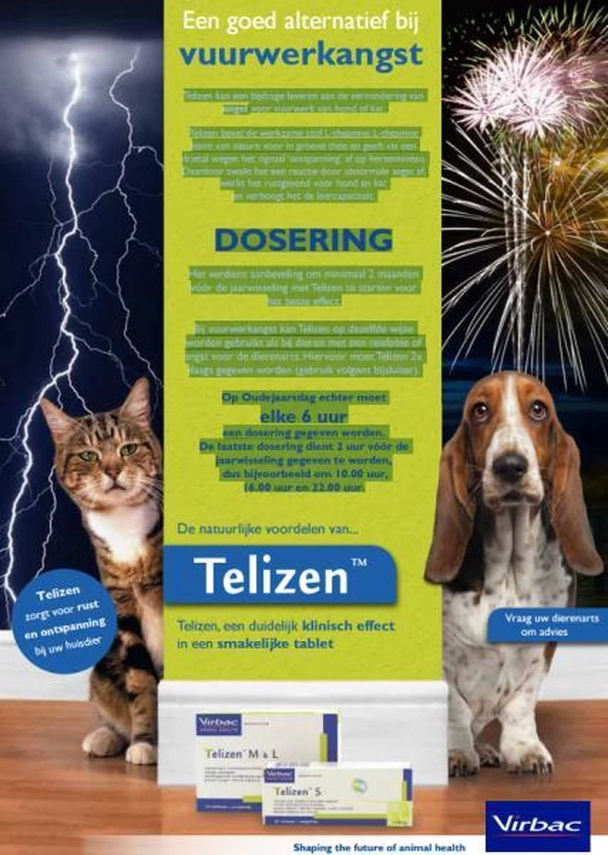 Virbac Telizen S 50 Mg - 30 TABLETTEN - Afbeelding 3