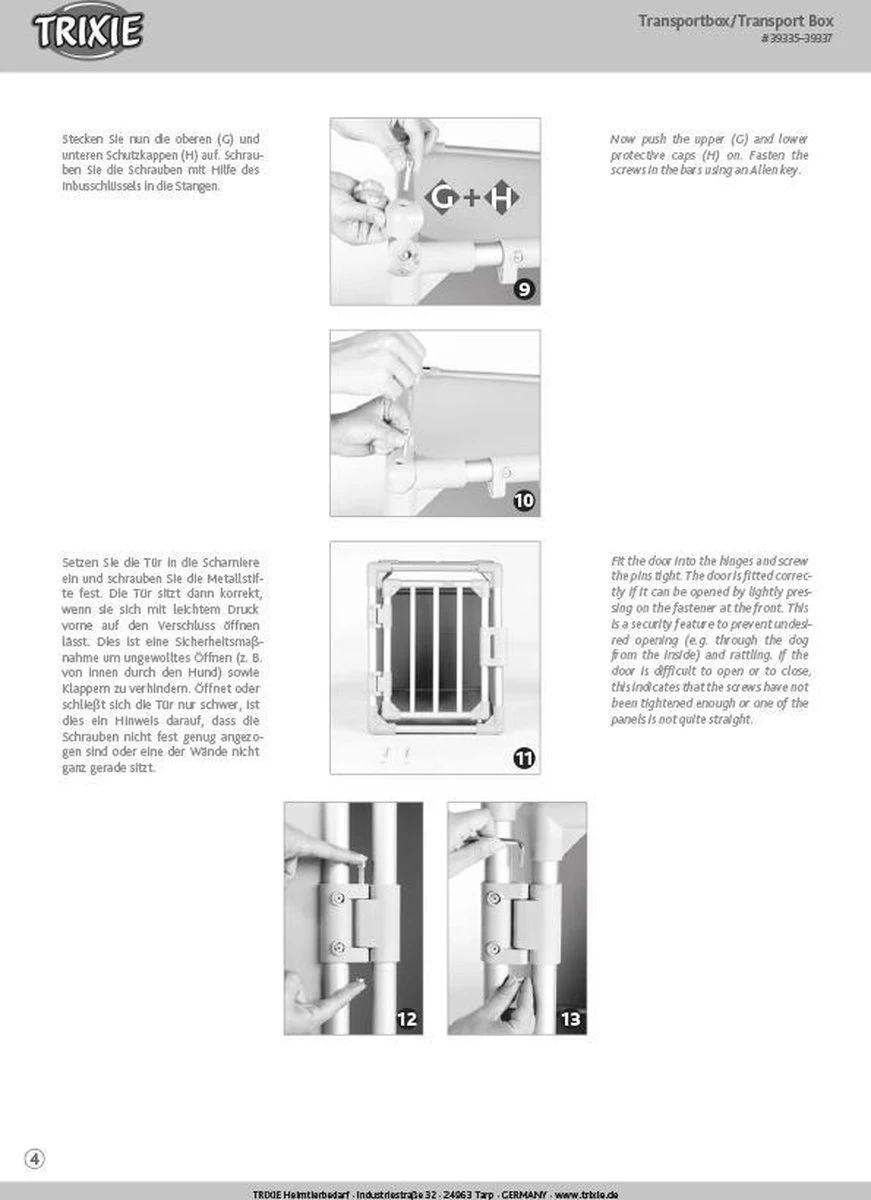 Trixie Vervoersbox Aluminium Grafiet - M 74X55X61 CM - Afbeelding 6