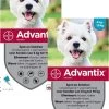 Bayer Advantix Vlooien & Teken Pipetten - Hond 4 Tot 10kg - 2 X 4 Stuks