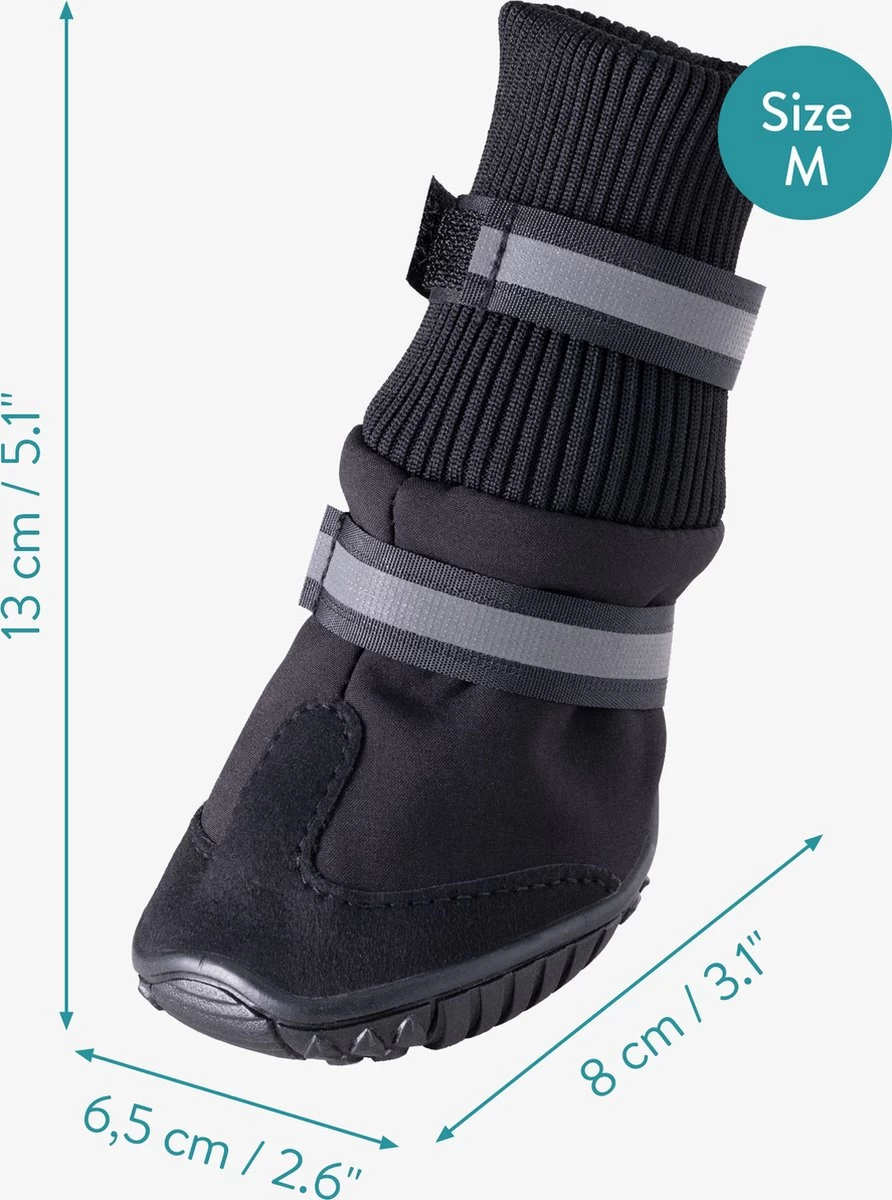 Navaris Hondenschoenen Antislip Maat M - Pootbescherming Voor Kleine Honden - Hondensokken - Bescherming Tegen Sneeuw En Vuil - Afbeelding 5
