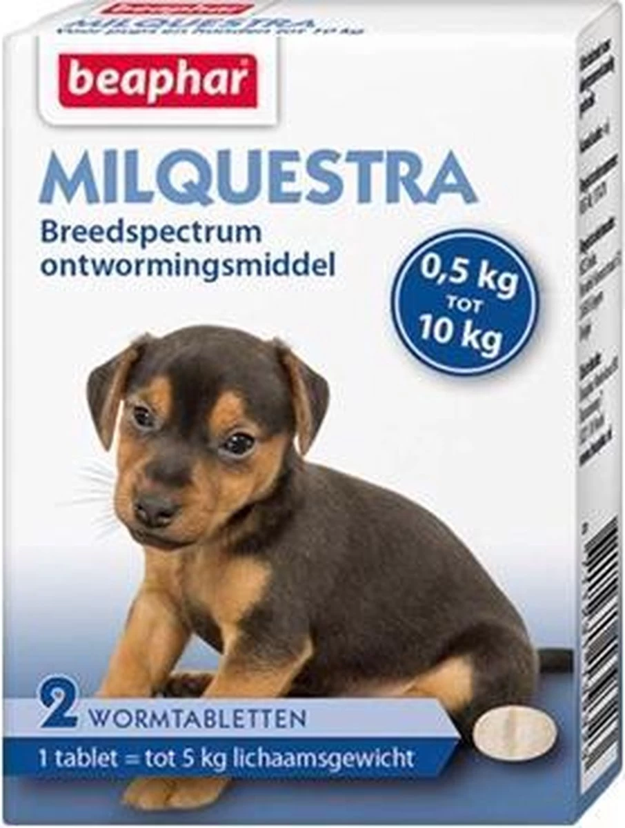 Beaphar Milquestra Ontworming Tabletten Hond 5-50kg 2 Tabletten - Afbeelding 11