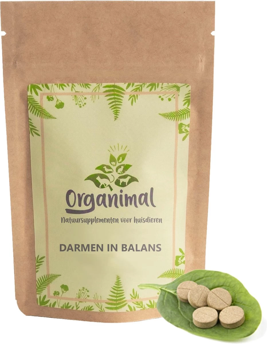 Darmen In Balans - Hond (tot 30 Kg) - Bevat Probiotica - Bij O.a. Diarree - 45 Tabletten A 700mg
