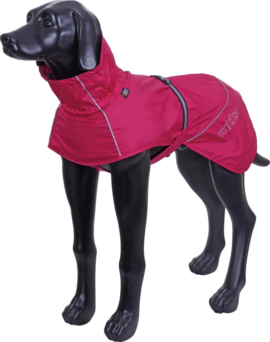 Rukka Pets Hase Raincoat - Lichtgewicht Hondenregenjas - In 2 Kleuren En 9 Maten - Kleur: Roze, Maat: Maat 40 - Afbeelding 16