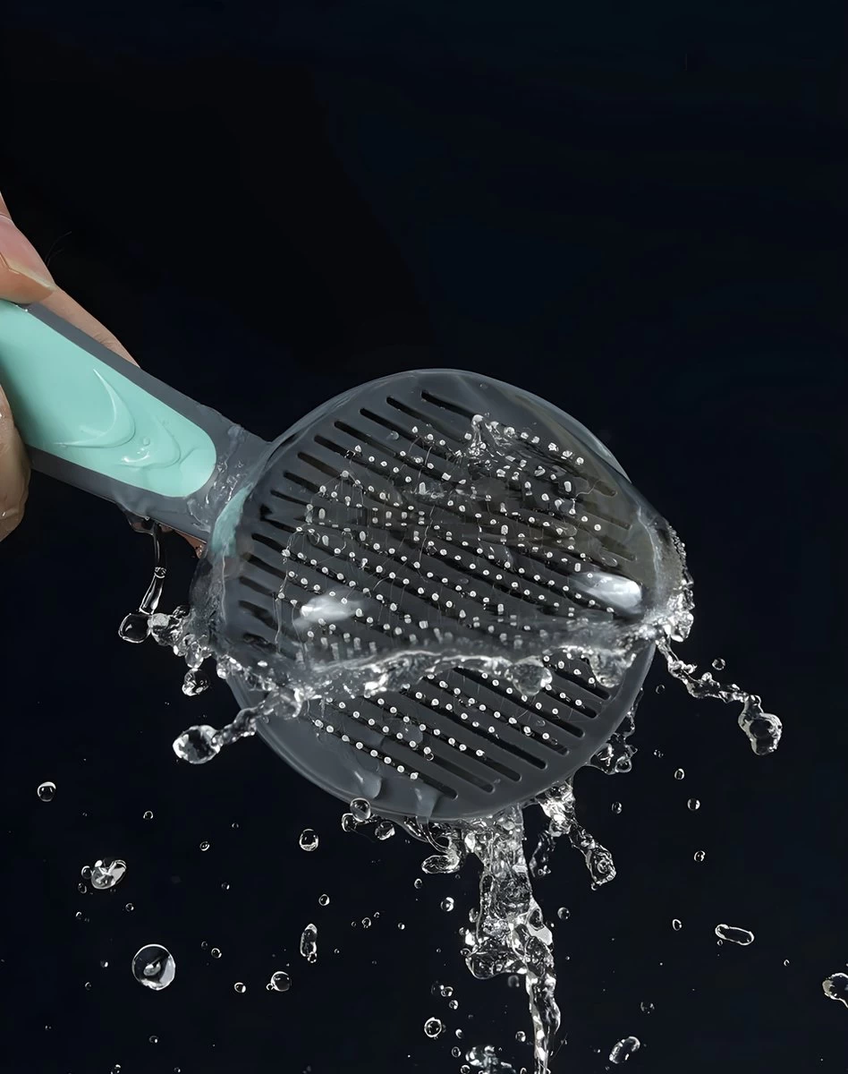 Pakeway T9 - Kattenborstel - Zelfreinigende Kattenkam - Roze - Massageborstel - 19,3 Cm - Afbeelding 7