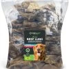 Topmast Longen - Rund 5 X 1 Kilo - Gedroogd - Hondensnack - Kauwsnack - Gedroogde Runderlong - Natuurlijke Hondensnack
