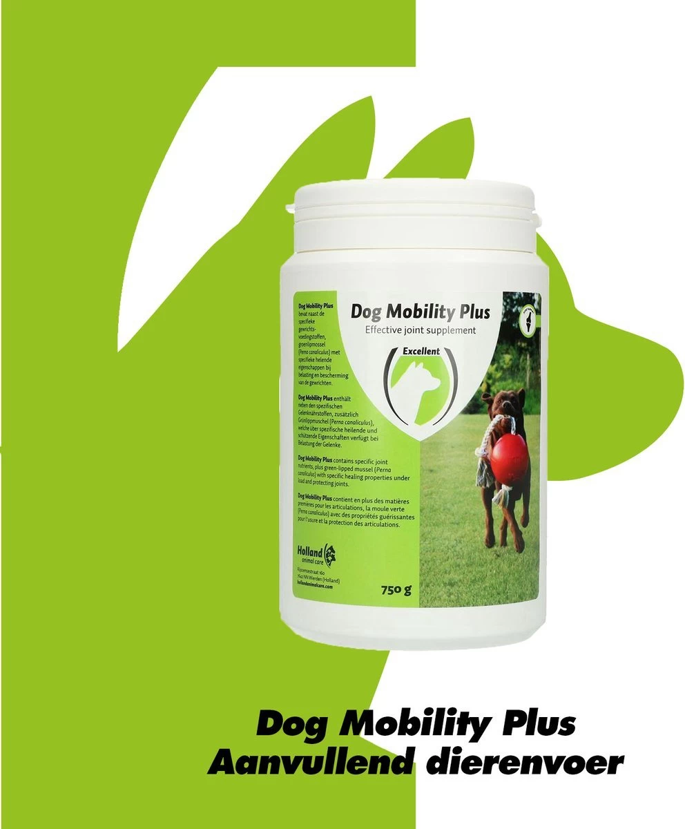 Excellent Dog Mobility Plus 2-pack – Ter Ondersteuning Van De Pezen, Kraakbeen, Banden En Gewrichten Van Honden - Geschikt Voor De Hond - Aanvullend Diervoeder – 2x750g - Afbeelding 3